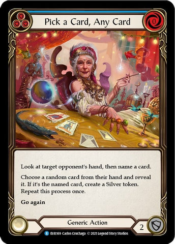 Image for Pick a Card, Any Card (Blue) (EVR169) (Everfest) - Flesh and Blood TCG
