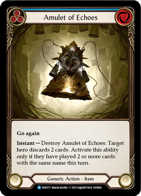 Image for Amulet of Echoes (EVR177) (Everfest) - Flesh and Blood TCG