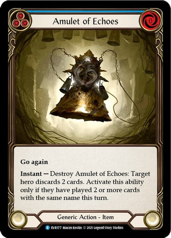 Image for Amulet of Echoes (EVR177) (Everfest) - Flesh and Blood TCG