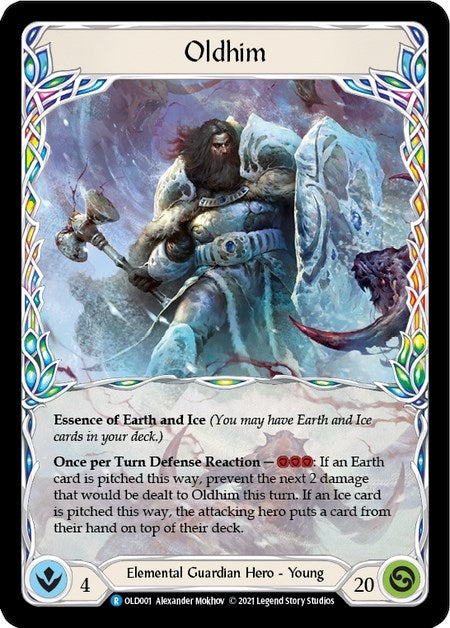Oldhim [OLD001] (Tales of Aria Oldhim Blitz Deck) 1st Edition Rainbow Foil