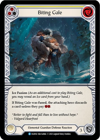 Biting Gale (Yellow) [OLD012] (Tales of Aria Oldhim Blitz Deck) 1st Edition Normal