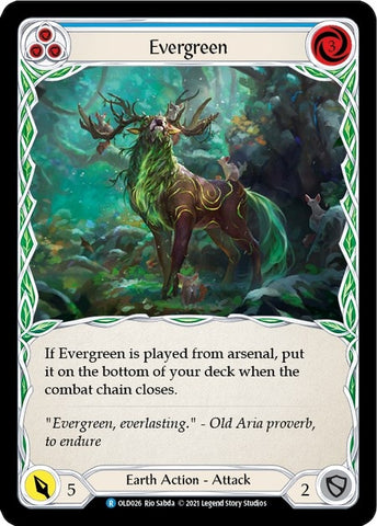 Evergreen (Blue) [OLD026] (Tales of Aria Oldhim Blitz Deck) 1st Edition Normal