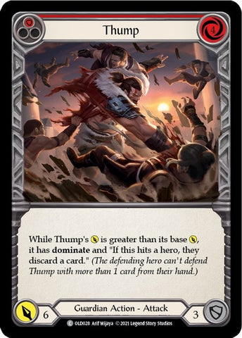 Thump (Red) [OLD028] (Tales of Aria Oldhim Blitz Deck) 1st Edition Normal