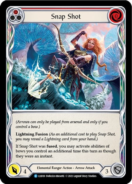 Snap Shot (Red) [LXI010] (Tales of Aria Lexi Blitz Deck) 1st Edition Normal