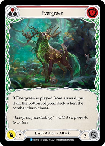 Evergreen (Red) [BRI018] (Tales of Aria Briar Blitz Deck) 1st Edition Normal