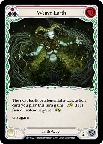 Weave Earth (Red) [BRI021] (Tales of Aria Briar Blitz Deck) 1st Edition Normal