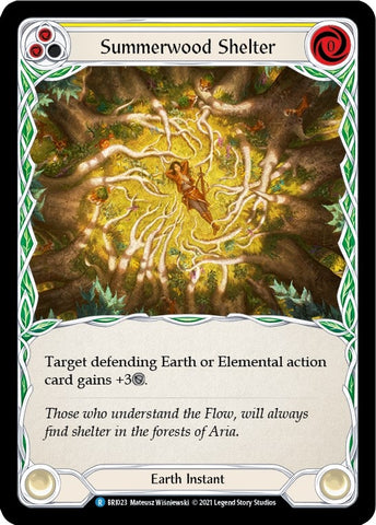 Summerwood Shelter (Yellow) [BRI023] (Tales of Aria Briar Blitz Deck) 1st Edition Normal