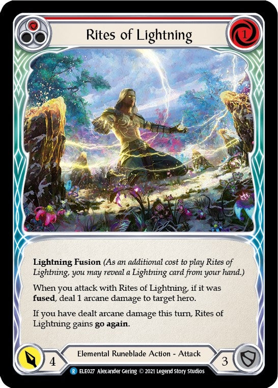 Rites of Lightning (Red) [BRI027] (Tales of Aria Briar Blitz Deck) 1st Edition Normal