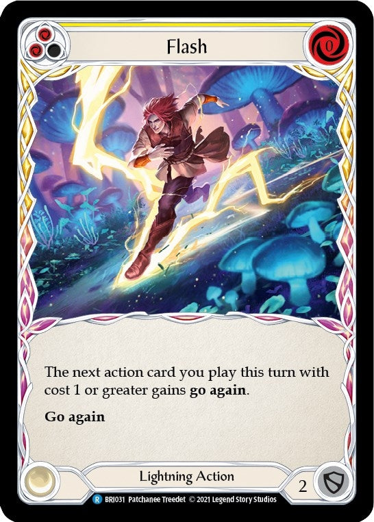 Flash (Yellow) [BRI031] (Tales of Aria Briar Blitz Deck) 1st Edition Normal