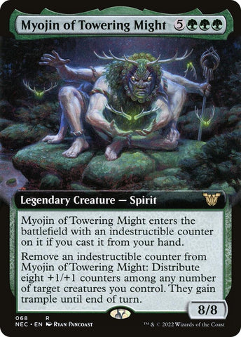 Myojin of Towering Might (Extended) [Kamigawa: Neon Dynasty Commander]