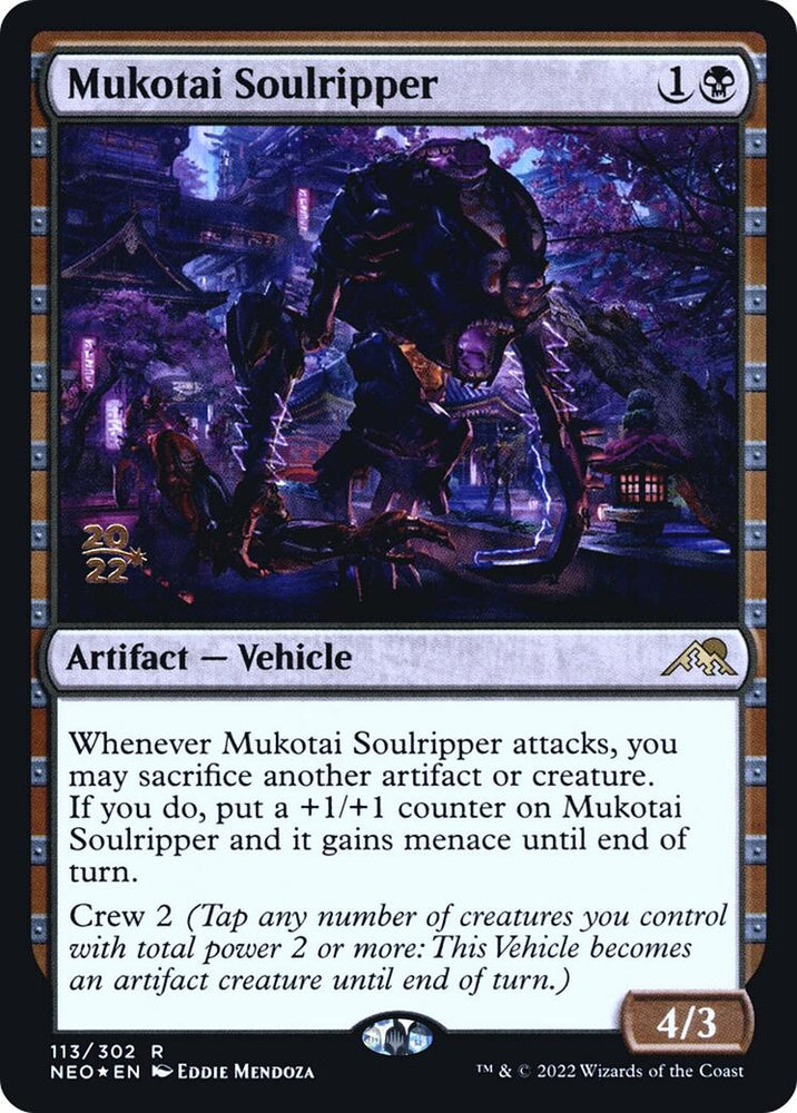 Mukotai Soulripper [Kamigawa: Neon Dynasty Prerelease Promos]