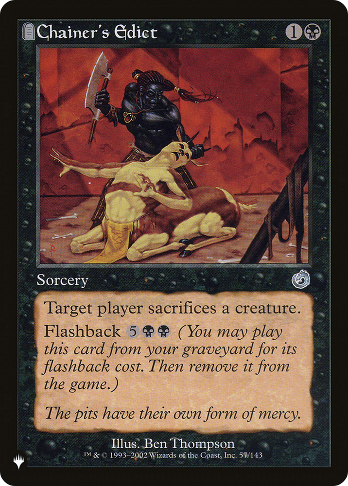 Chainer's Edict [The List Reprints]