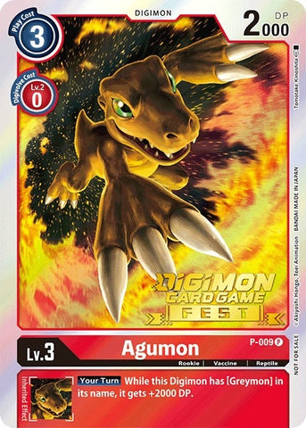 Agumon [P-009] (Digimon Card Game Fest 2022) [Promotional Cards]