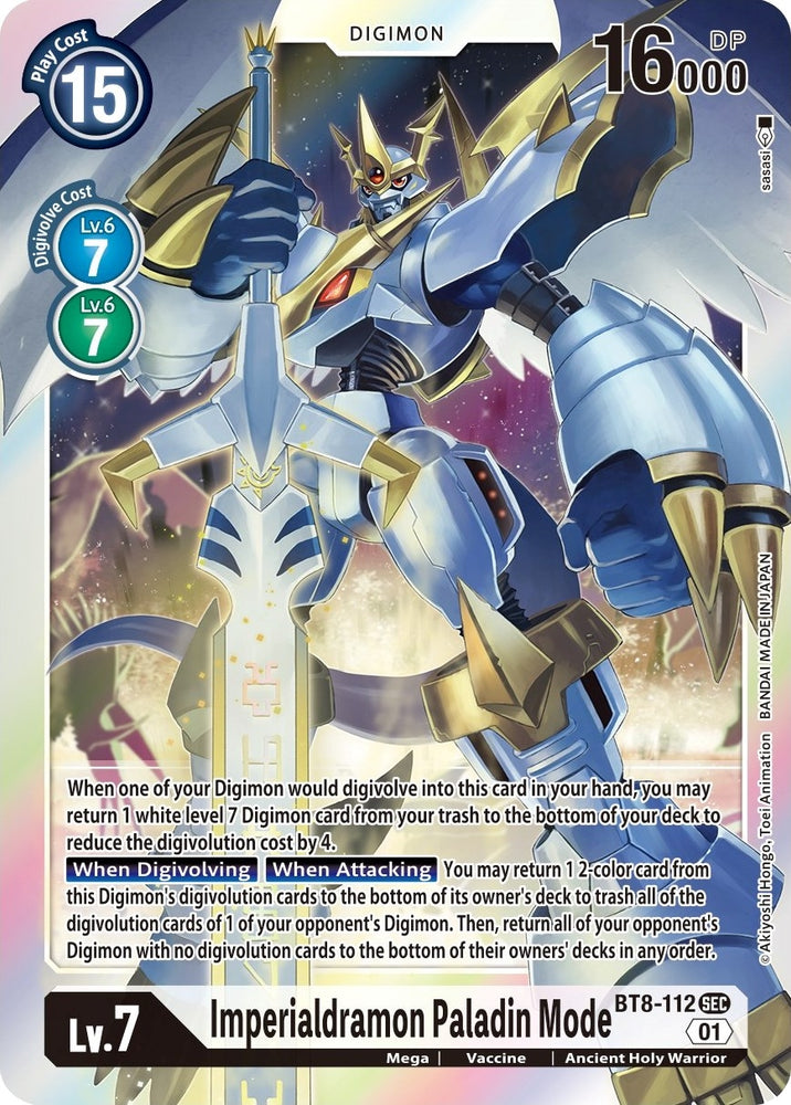 Imperialdramon: Paladin Mode [BT8-112] [New Awakening]