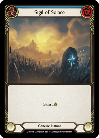 Sigil of Solace (Blue) [KSU030-R] (Katsu Hero Deck) 1st Edition Normal