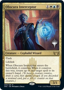 Obscura Interceptor (Promo Pack) [Streets of New Capenna Promos]