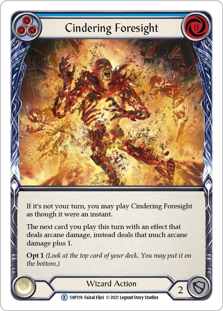 Cindering Foresight (Blue) [1HP319] (History Pack 1)