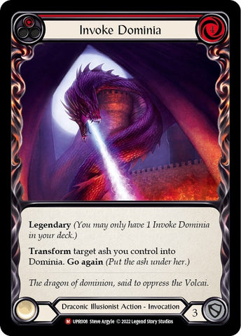 Image for Invoke Dominia // Dominia (UPR008) (Uprising) - Flesh and Blood TCG
