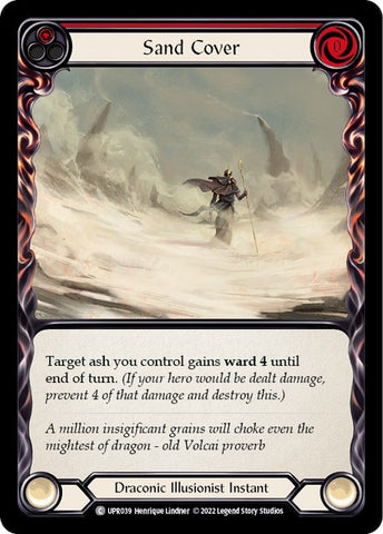 Image for Sand Cover (Red) (UPR039) (Uprising) - Flesh and Blood TCG