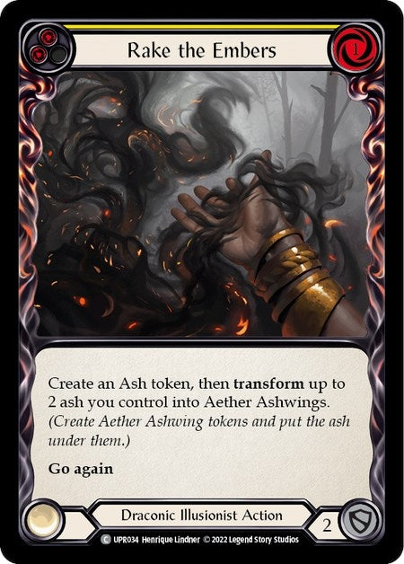Image for Rake the Embers (Yellow) (UPR034) (Uprising) - Flesh and Blood TCG