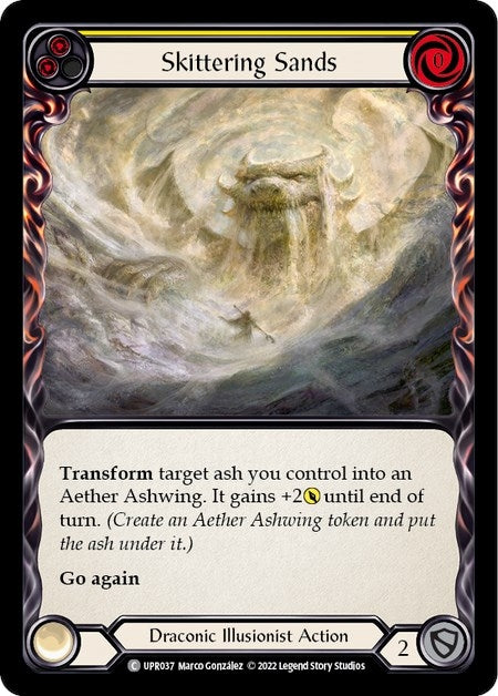 Image for Skittering Sands (Yellow) (UPR037) (Uprising) - Flesh and Blood TCG