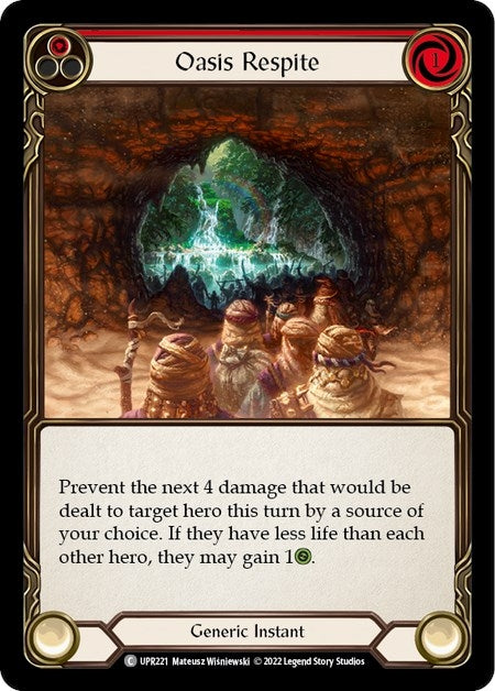 Image for Oasis Respite (Red) (UPR221) (Uprising) - Flesh and Blood TCG