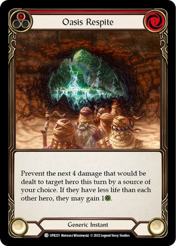 Image for Oasis Respite (Red) (UPR221) (Uprising) - Flesh and Blood TCG