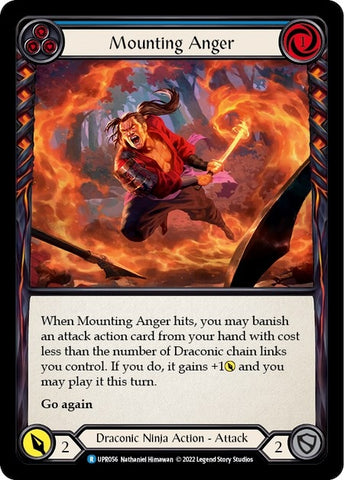 Image for Mounting Anger (Blue) (UPR056) (Uprising) - Flesh and Blood TCG