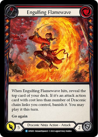 Image for Engulfing Flamewave (Red) (UPR051) (Uprising) - Flesh and Blood TCG