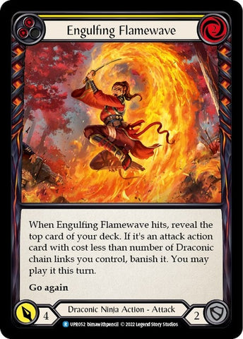 Image for Engulfing Flamewave (Yellow) (UPR052) (Uprising) - Flesh and Blood TCG
