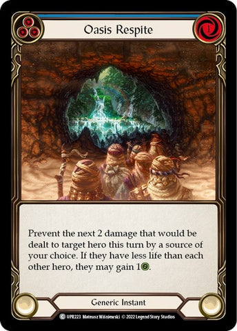 Image for Oasis Respite (Blue) (UPR223) (Uprising) - Flesh and Blood TCG
