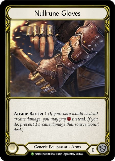 Nullrune Gloves (Golden) [FAB070] (Promo) Cold Foil