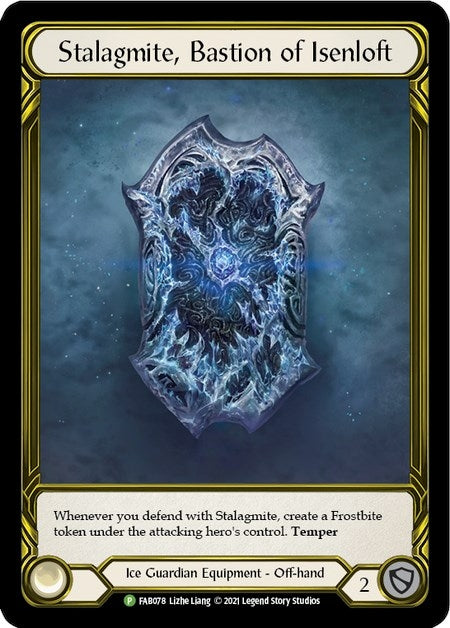 Stalagmite, Bastion of Isenloft (Golden) [FAB078] (Promo) Cold Foil