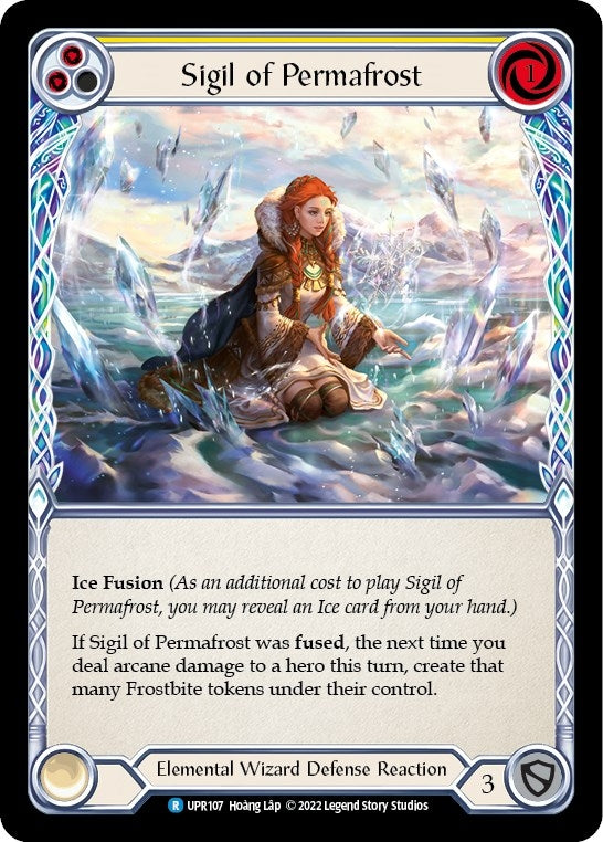 Image for Sigil of Permafrost (Yellow) (UPR107) (Uprising) - Flesh and Blood TCG