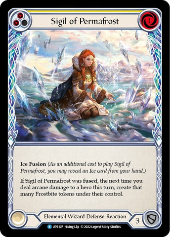 Image for Sigil of Permafrost (Yellow) (UPR107) (Uprising) - Flesh and Blood TCG