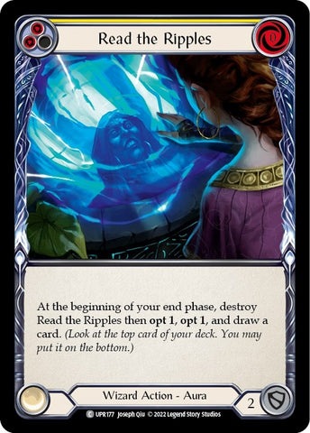 Image for Read the Ripples (Yellow) (UPR177) (Uprising) - Flesh and Blood TCG