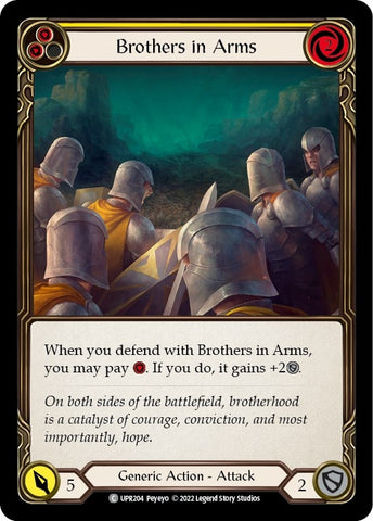 Image for Brothers in Arms (Yellow) (UPR204) (Uprising) - Flesh and Blood TCG