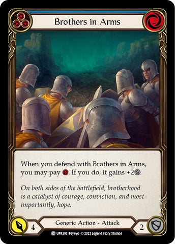Image for Brothers in Arms (Blue) (UPR205) (Uprising) - Flesh and Blood TCG
