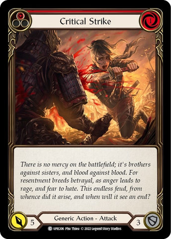 Image for Critical Strike (Red) (UPR206) (Uprising) - Flesh and Blood TCG