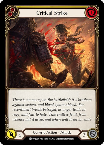Image for Critical Strike (Yellow) (UPR207) (Uprising) - Flesh and Blood TCG