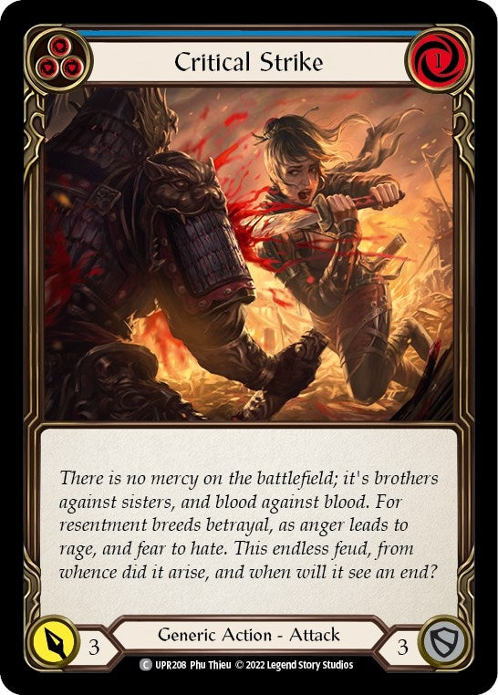 Image for Critical Strike (Blue) (UPR208) (Uprising) - Flesh and Blood TCG
