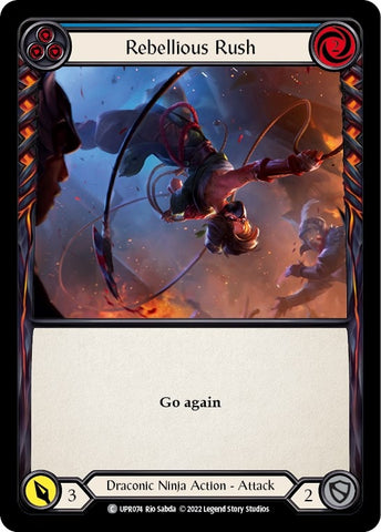 Image for Rebellious Rush (Blue) (UPR074) (Uprising) - Flesh and Blood TCG