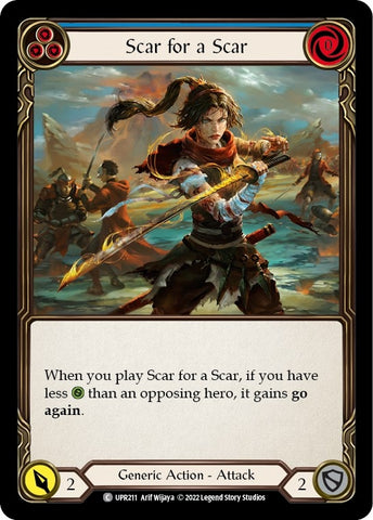 Image for Scar for a Scar (Blue) (UPR211) (Uprising) - Flesh and Blood TCG