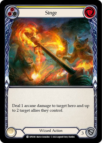 Image for Singe (Yellow) (UPR180) (Uprising) - Flesh and Blood TCG