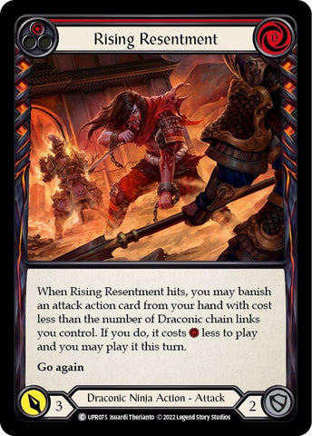 Image for Rising Resentment (Red) (UPR075) (Uprising) - Flesh and Blood TCG
