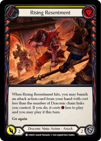 Image for Rising Resentment (Yellow) (UPR076) (Uprising) - Flesh and Blood TCG