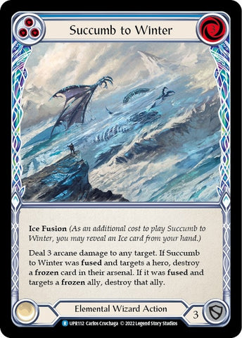 Image for Succumb to Winter (Blue) (UPR112) (Uprising) - Flesh and Blood TCG