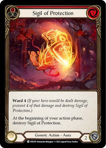 Image for Sigil of Protection (Red) (UPR218) (Uprising) - Flesh and Blood TCG