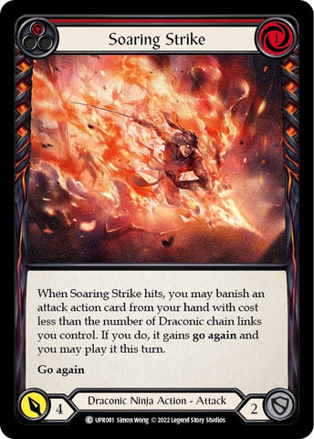 Image for Soaring Strike (Red) (UPR081) (Uprising) - Flesh and Blood TCG