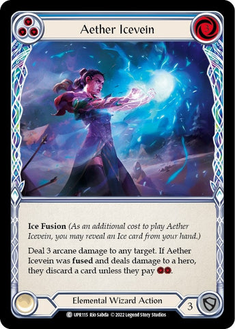 Image for Aether Icevein (Blue) (UPR115) (Uprising) - Flesh and Blood TCG